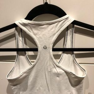 Lululemon white racer back tank